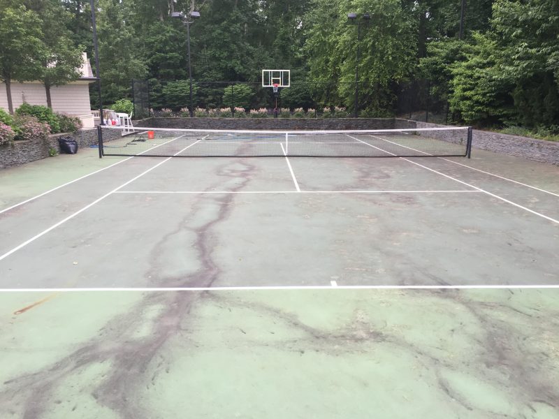 Before tennis court