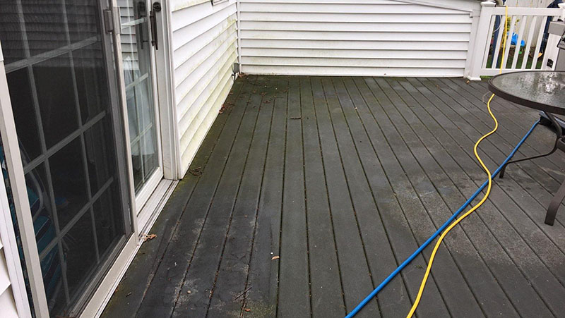 Before deck washing