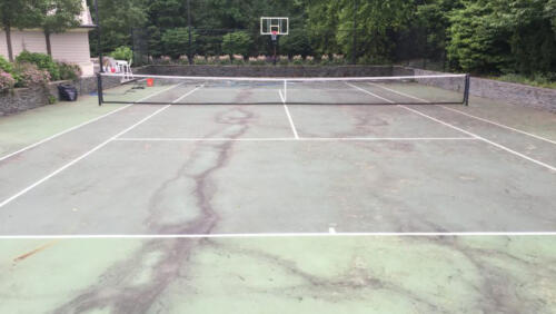 before tennis court